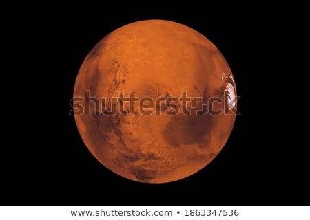 Stock fotó: Planet Mercury On A Black Background