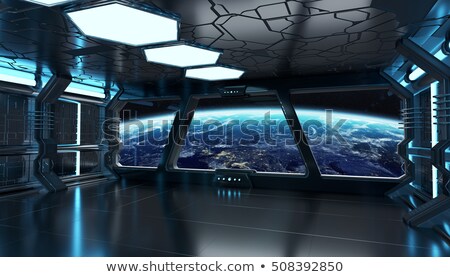 Zdjęcia stock: Empty Globe With Futuristic Base 3d Rendering