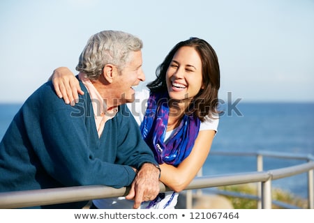 Stock foto: Father And Daughter On Holiday