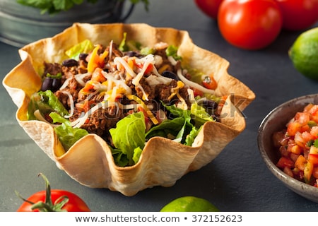 Stock fotó: Beef Tacos With Salad And Tomato