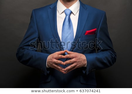 Young Business Man With Hand On Jacket Lapel ストックフォト © Wisiel