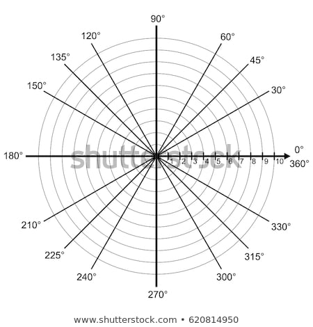 Stok fotoğraf: Protractor On Graph