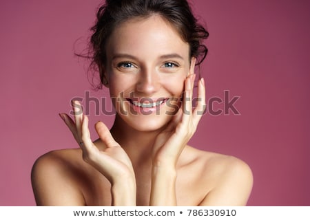 Stock foto: Complexion Natural Brunette With Clean Skin