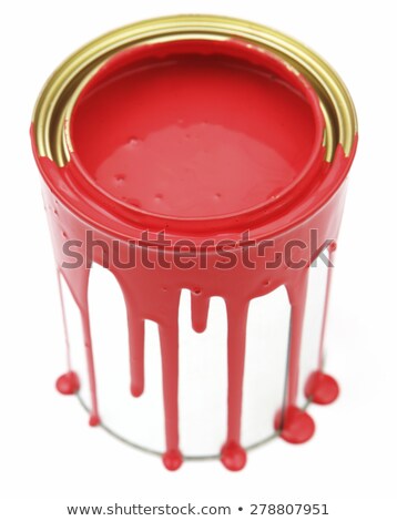 Foto stock: Red Paintcan