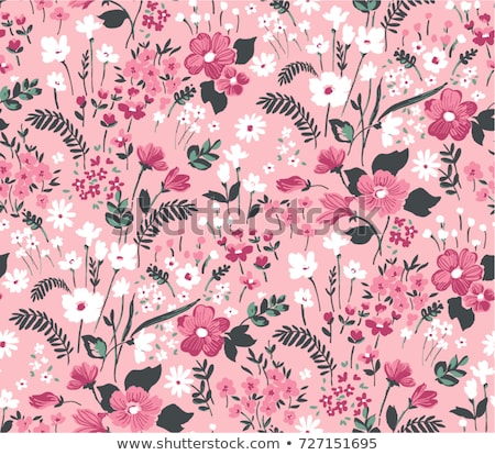 Сток-фото: Cute Rose Seamless Vector Pattern Background