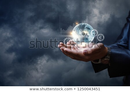 Stock photo: Investing Model Concept On The Cogwheels