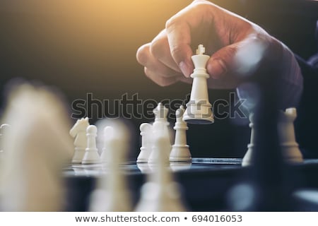 Foto stock: Strategic Chess Move Concept - Checkmate