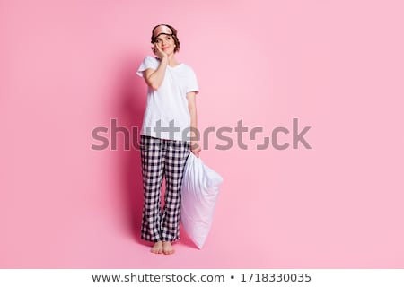 Foto stock: Girl In Bed