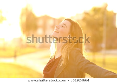 Stockfoto: Young Beautiful Girl At Sunny Day