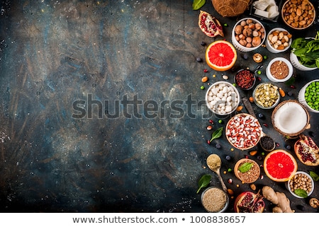 Foto stock: Set Of Organic Healthy Diet Food Superfoods