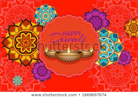 ストックフォト: Background With Mandala Pantern For Happy Diwali Festival