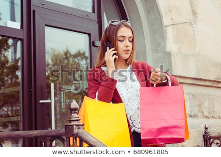 Zdjęcia stock: Businesswoman Being Late To Her Meeting Checking The Time