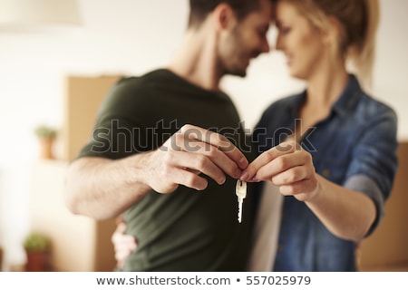 Foto stock: Hands Of New Married