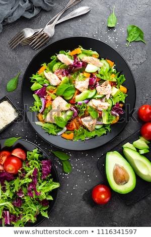 Stock photo: Fish With Vegetables And Olives