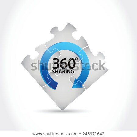 360 Degrees Sharing Concept Stock photo © alexmillos