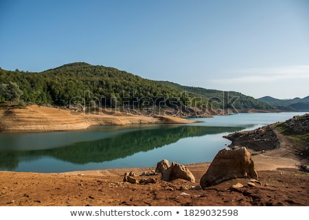 Stock photo: Fishing Village At Hill Bottom