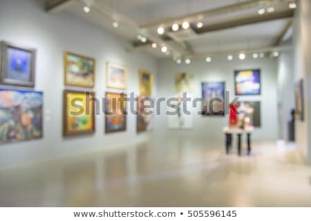 [[stock_photo]]: Blur People In Photo Or Art Gallery