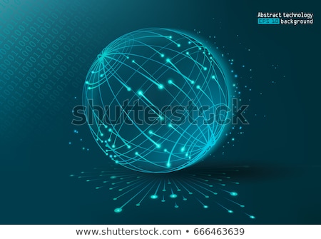 Сток-фото: Abstract Science Background With Balls