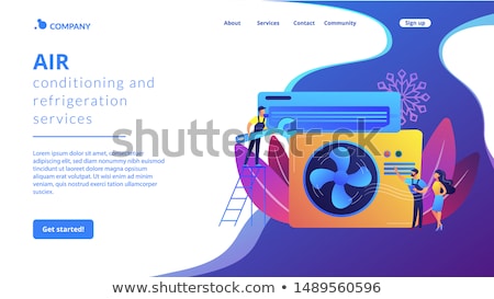 [[stock_photo]]: Air Conditioning Concept Landing Page