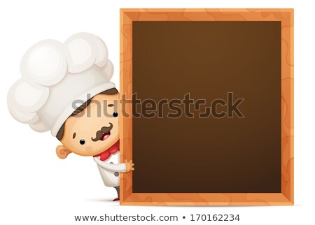 Сток-фото: Frame Template With Chef And Baker