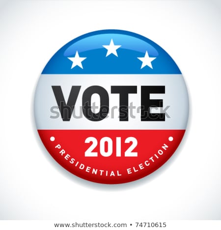 Stock photo: Vote Election 2012 Button Illustration