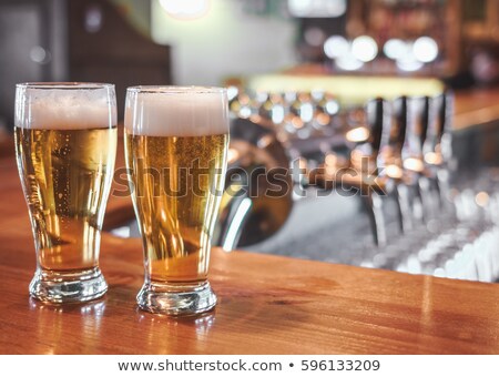 Stock foto: Two Glasses Of Beer