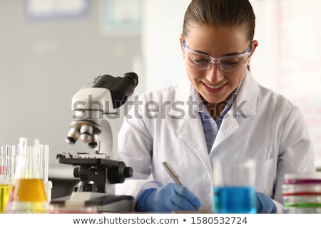 Foto stock: Young Chemist In The Laboratory