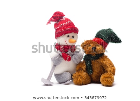 Stockfoto: Smiling Generic Christmas Snowman Toy