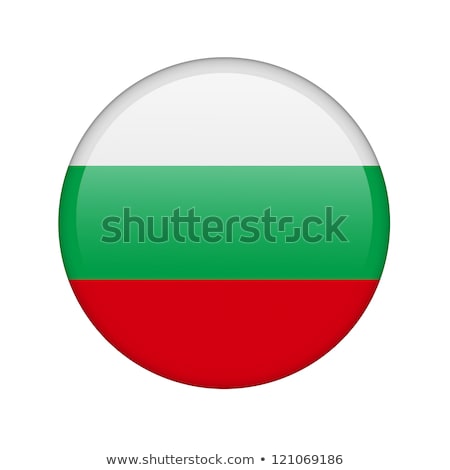Foto stock: Round Sticker With Flag Of Bulgaria