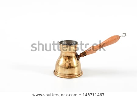 Сток-фото: Old Brass Coffee Pot