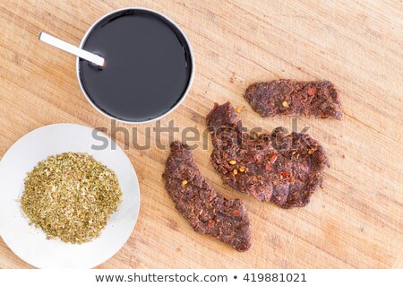 Сток-фото: Ingredients For Making Traditional Jerky