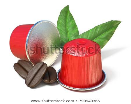 Foto stock: Green Coffee Capsule 3d