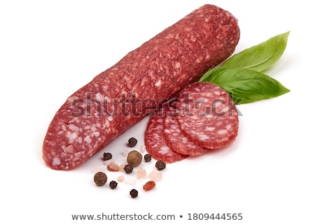 Сток-фото: Dry Cured Sausage Slices