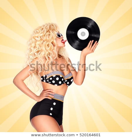 Foto stock: Bikini And Vinyl