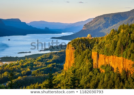 Stock photo: Sunrise At Vista House On Crown Point