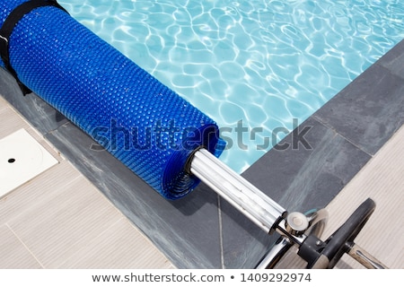 [[stock_photo]]: Ouverture · de · piscine · solaire · bleue