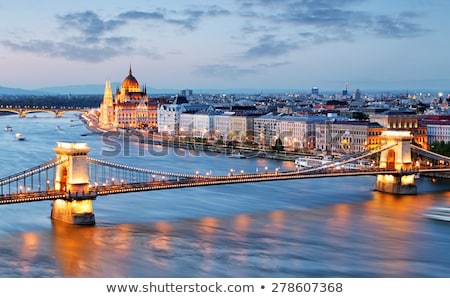 Zdjęcia stock: Illumination Of Budapest City
