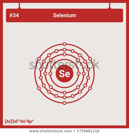 Stockfoto: Selenium Atom Diagram Concept