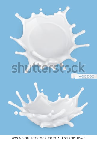 Zdjęcia stock: Milk Splash Vector Creamy Pouring Healthy Yoghurt Purity Design Drink Food 3d Realistic Illustr