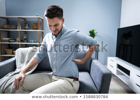 ストックフォト: Man Having Backache While Standing