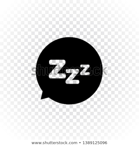 Foto stock: Snoring Concept Icon