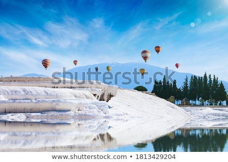 Foto stock: The White Limestone Of Pamukkale