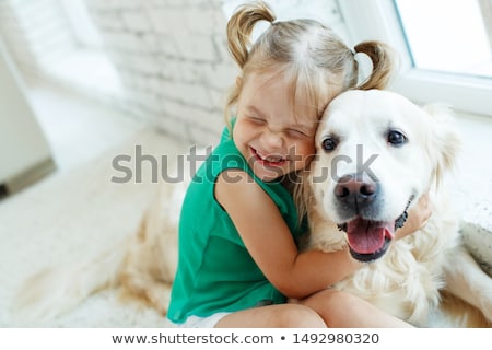 [[stock_photo]]: Nfant · avec · chiot