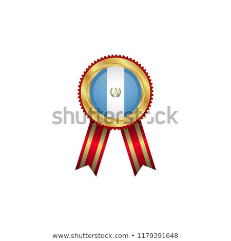 Foto stock: Guatemala Rosette Flag