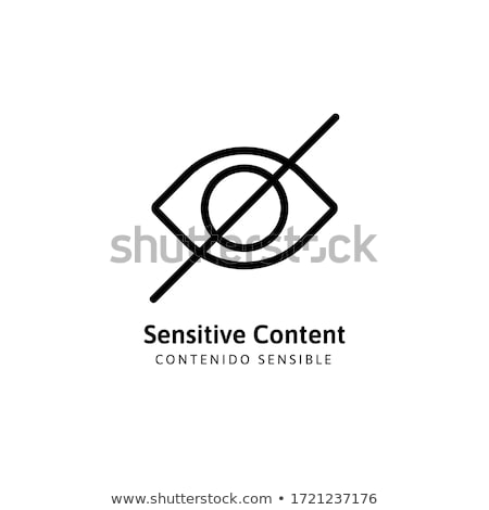 Stock photo: Adult Content Warning Sign