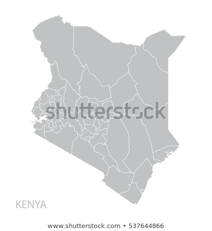 Foto stock: Map Of Kenya