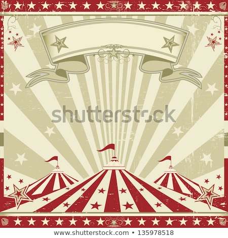 Foto stock: Square Circus Red Card