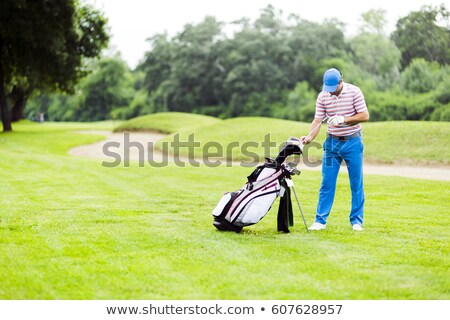 Stock fotó: Golfer Selecting Appropriate Club