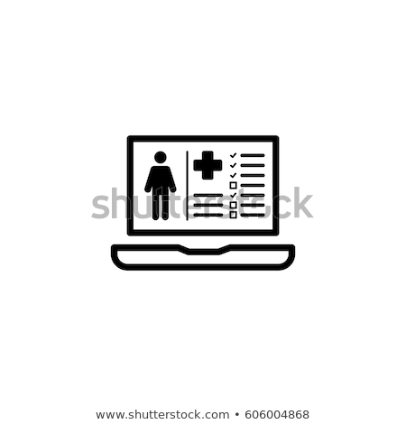 Stock photo: Medical Records Icon Flat Design