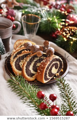 Foto stock: Poppy Seed Roll